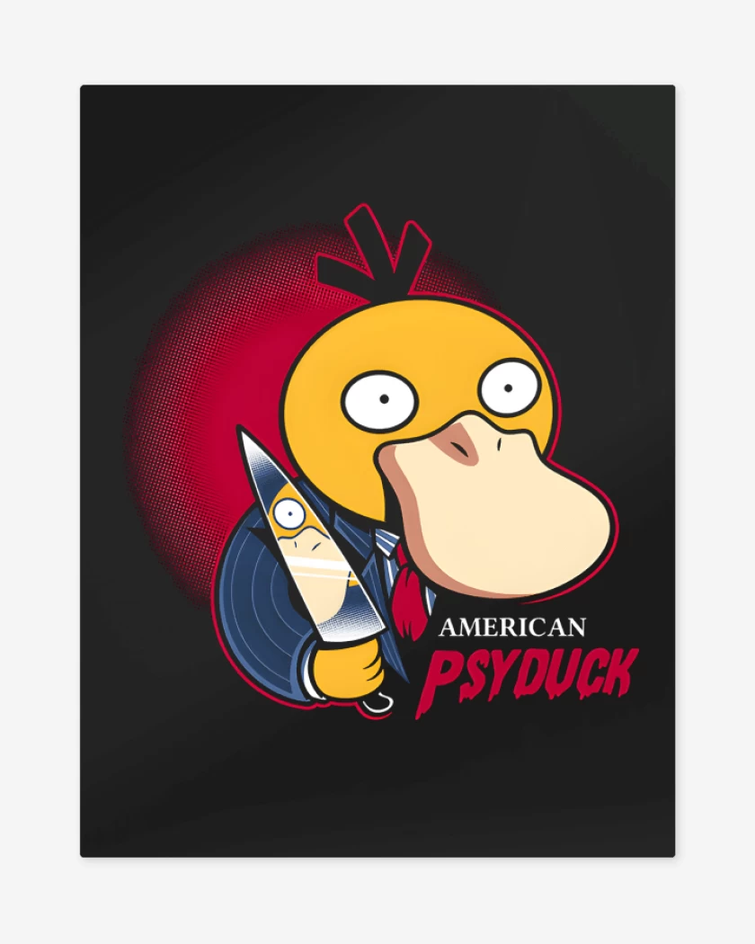 Print metalico Negro de American Psyduck
