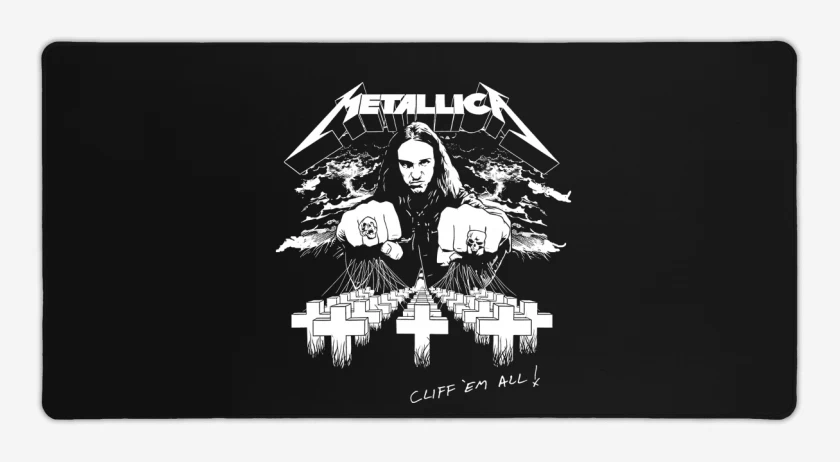 Mouse pad Gamer Negro de Cliff em All