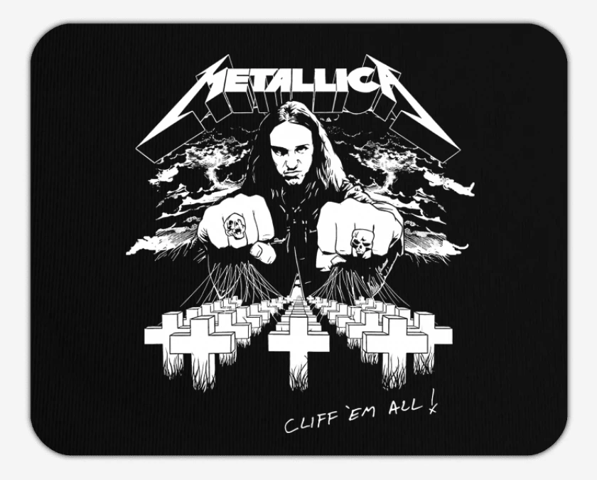 Mousepad Negro de Cliff em All