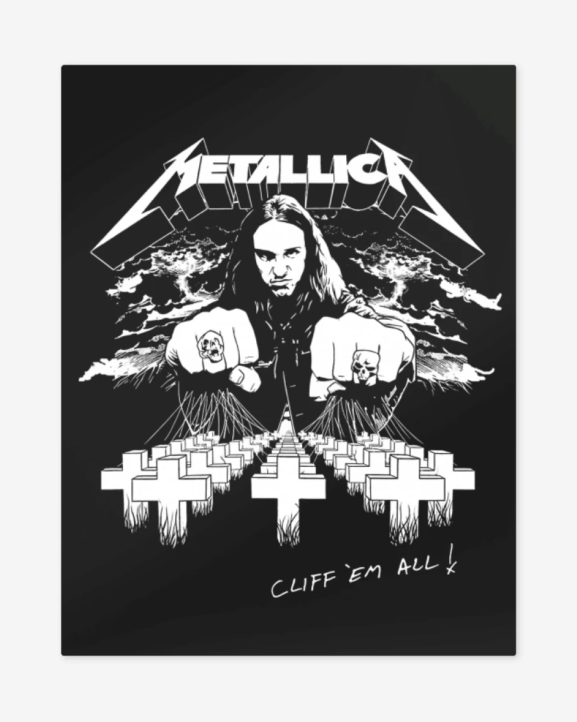 Print metalico Negro de Cliff em All