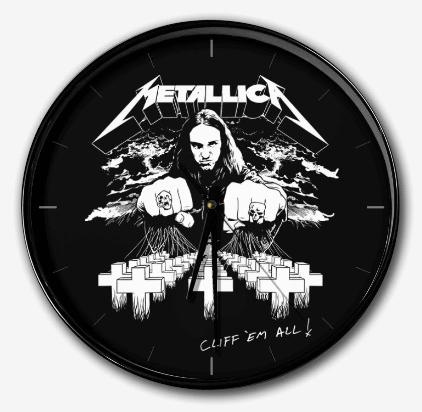 Reloj Negro de Cliff em All