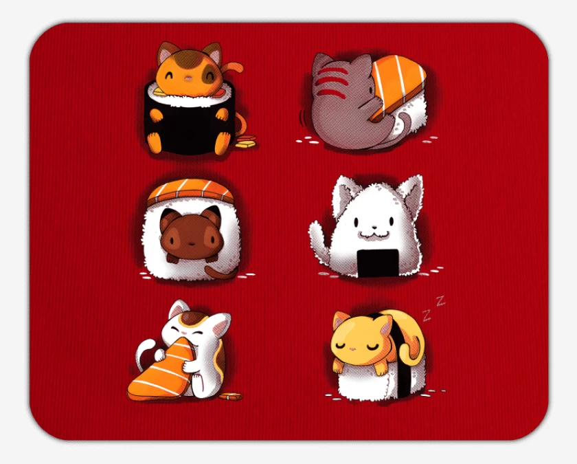 Mousepad Sushi Gatitos