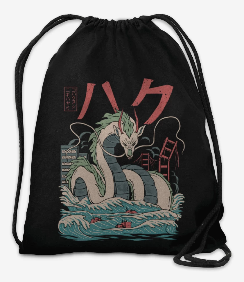 Mochila Negro de Bestia Haku