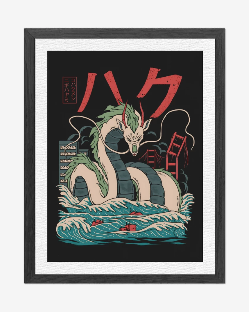 Cuadro decorativo Negro de Bestia Haku