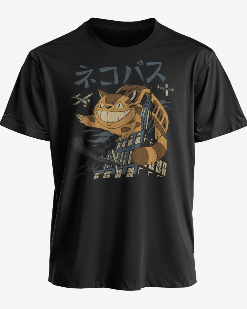 Polera premium Negro de Creatura Gatobus