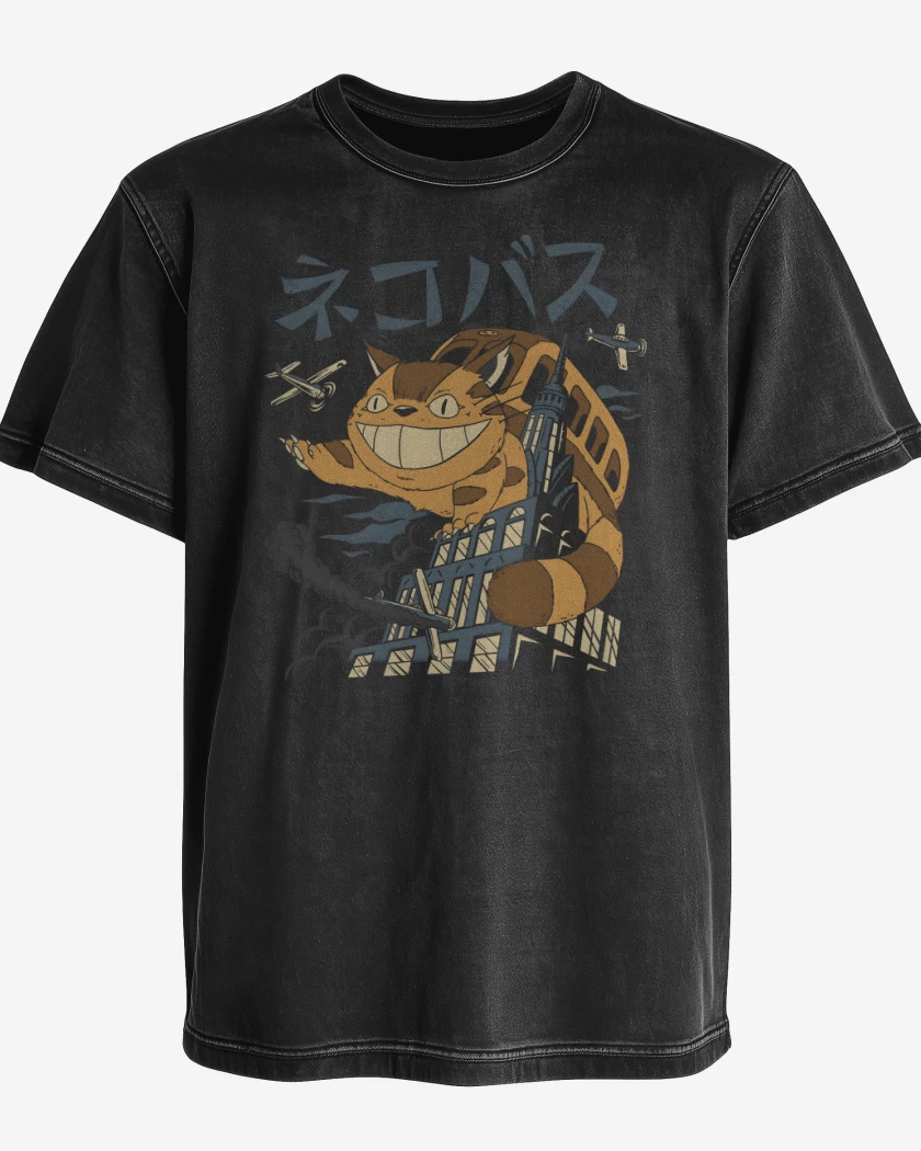 Polera desgastada Creatura Gatobus