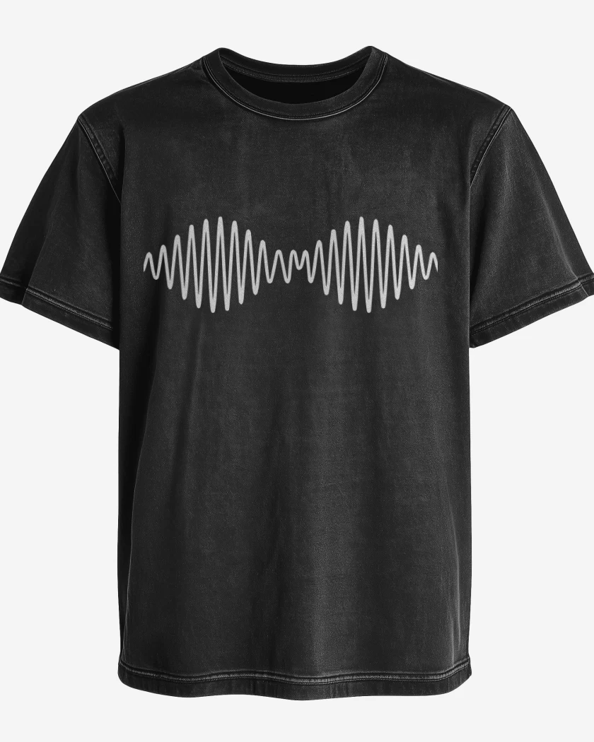 Polera desgastada Negro de Monkeys