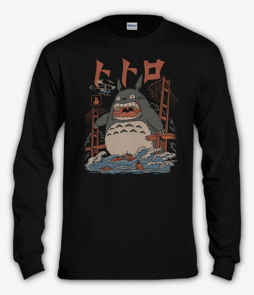 Polera manga larga Attack of Totorozilla