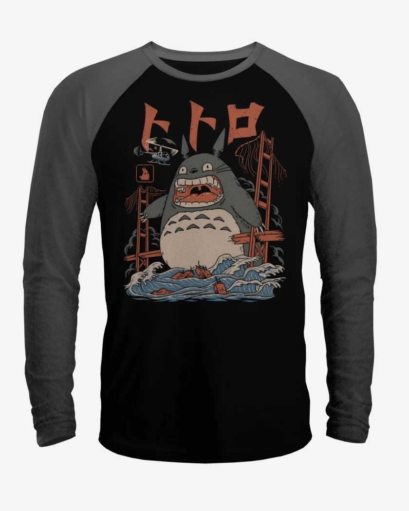 Polera Raglan Attack of Totorozilla