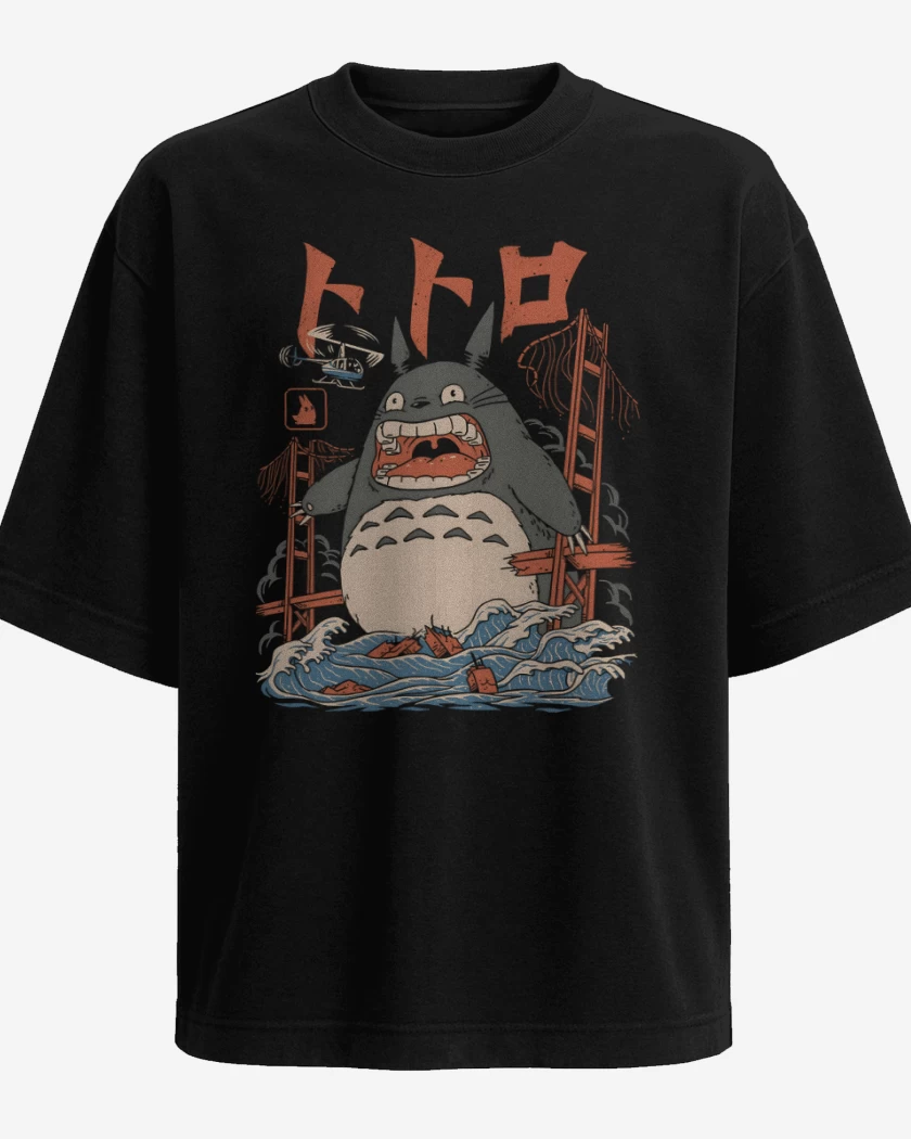Polera Oversize Attack of Totorozilla