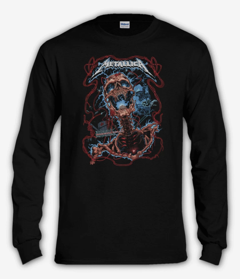 Polera manga larga Negro de Metallica 2017