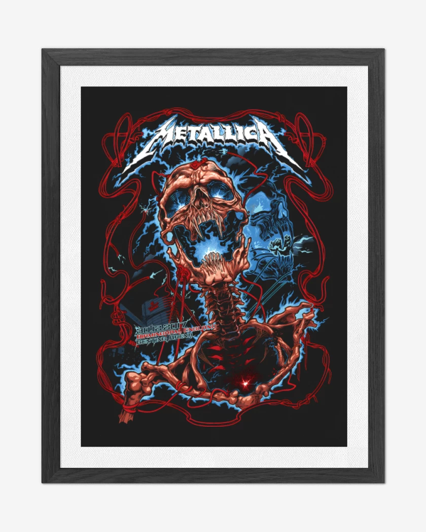 Cuadro decorativo Negro de Metallica 2017