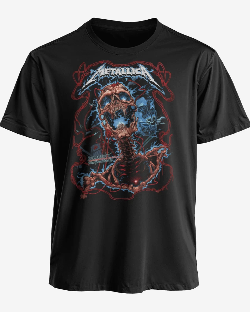 Polera premium Negro de Metallica 2017