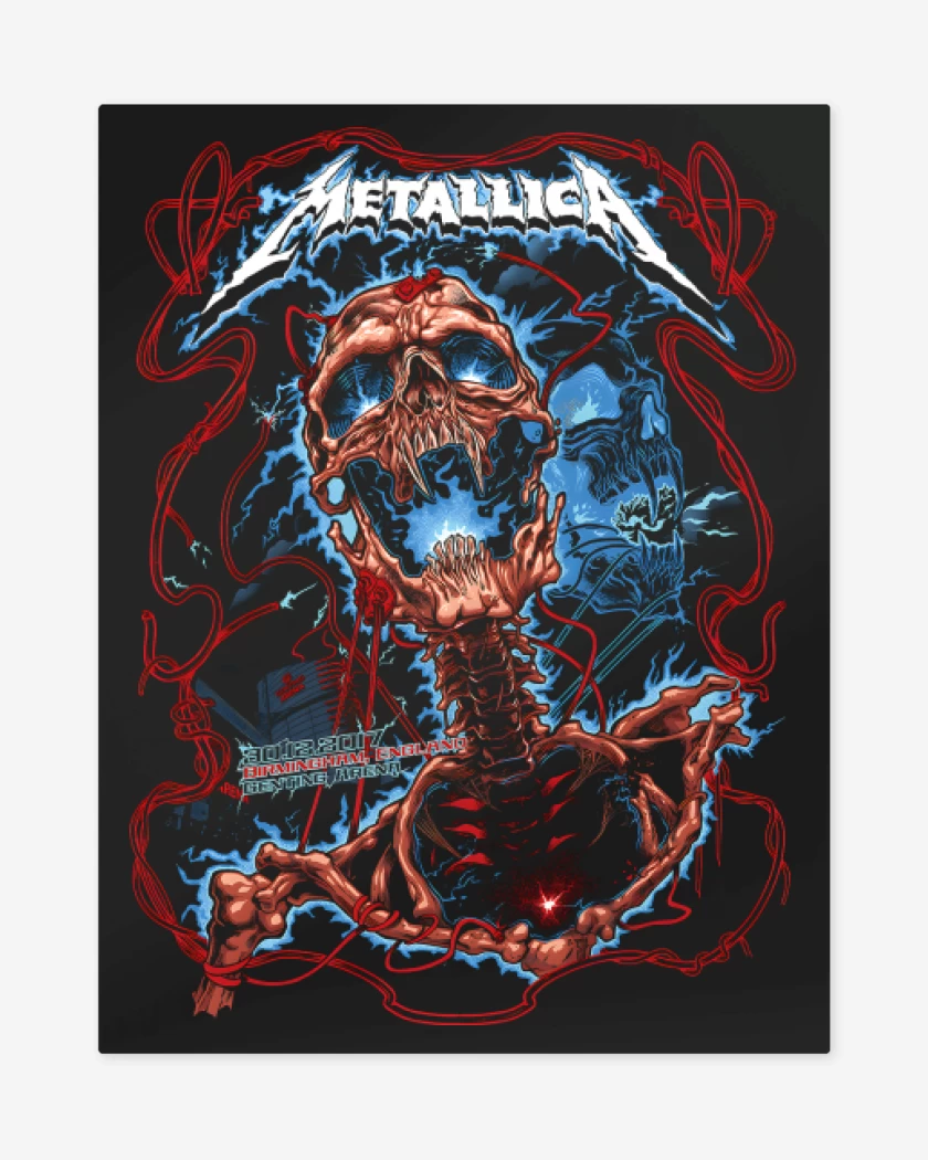 Print metalico Negro de Metallica 2017