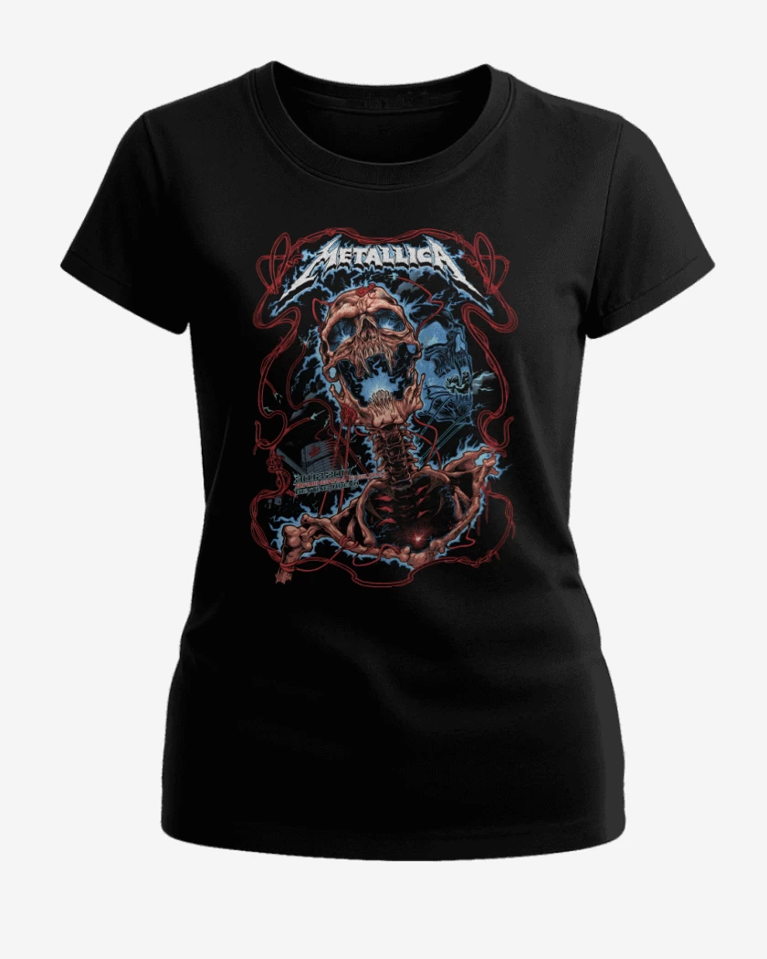 Polera de Mujer Negro de Metallica 2017