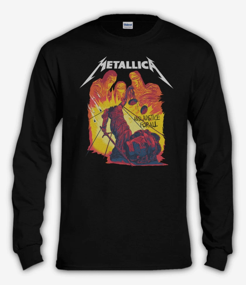 Polera manga larga Negro de And Justice... 