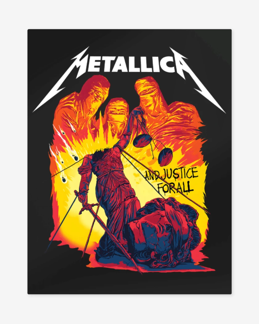 Print metalico And Justice... 