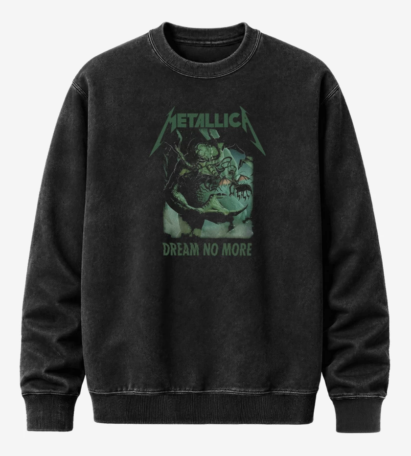 Poleron Polo Acid Wash Negro de Dream No More