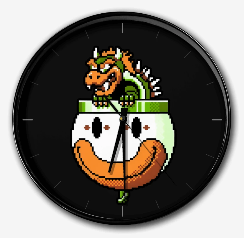 Reloj Negro de Dragon Super Bigote World Bolsillo