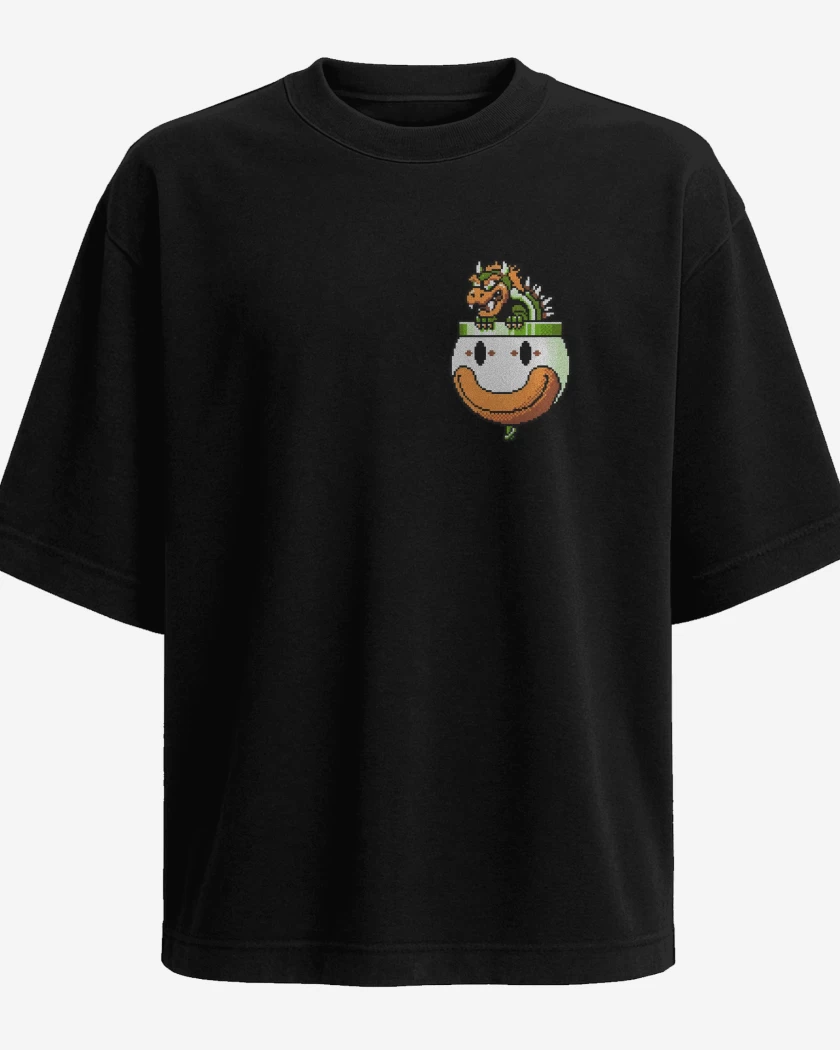 Polera Oversize Dragon Super Bigote World Bolsillo