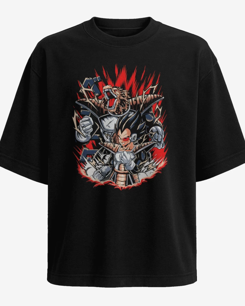 Polera Oversize Negro de Gran Príncipe Saiyajin