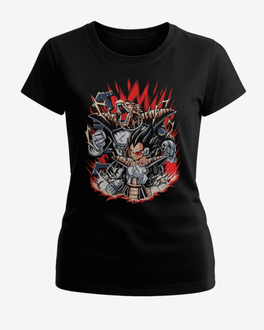 Polera de Mujer Negro de Gran Príncipe Saiyajin