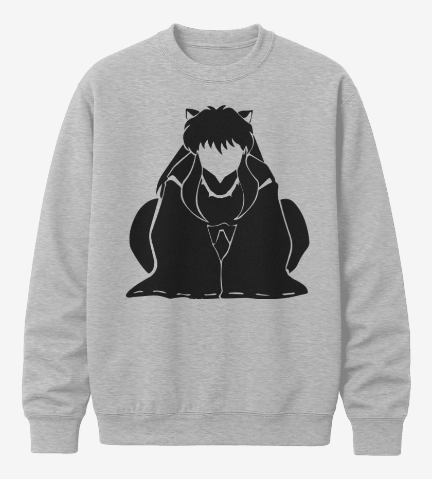 Poleron polo Gris Melange de Inuyasha