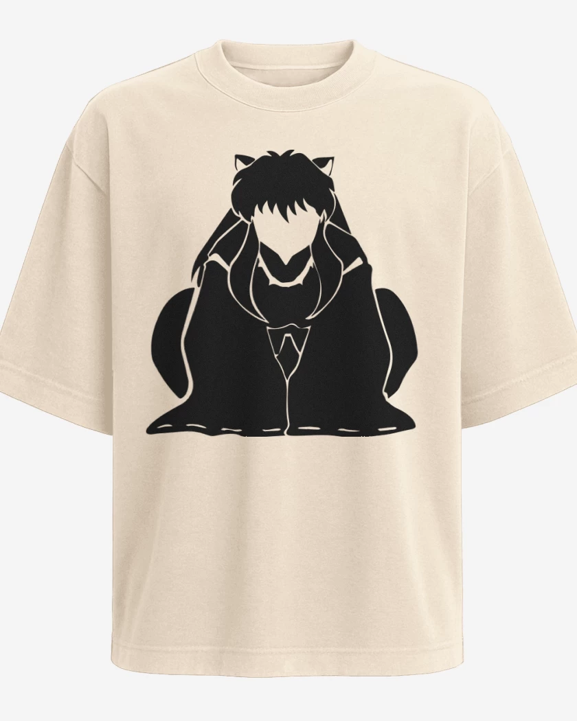 Polera Oversize Beige de Inuyasha