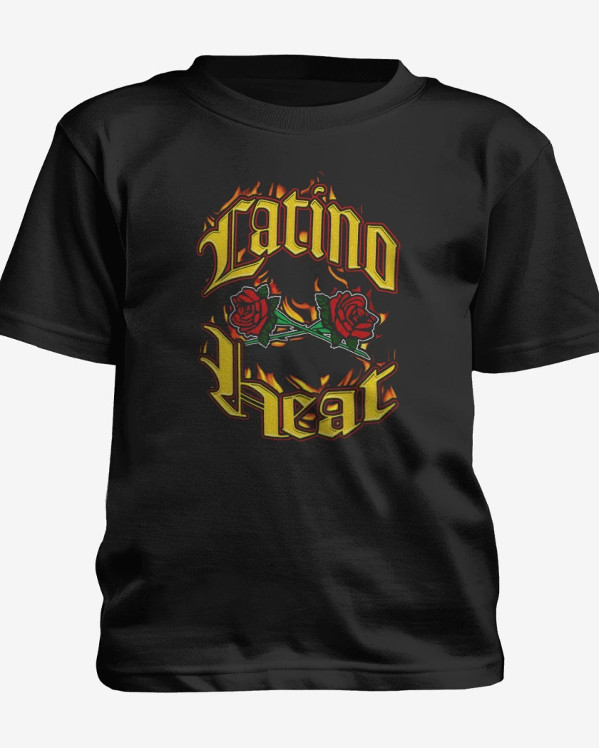 Polera de niño Negro de Latino Heat