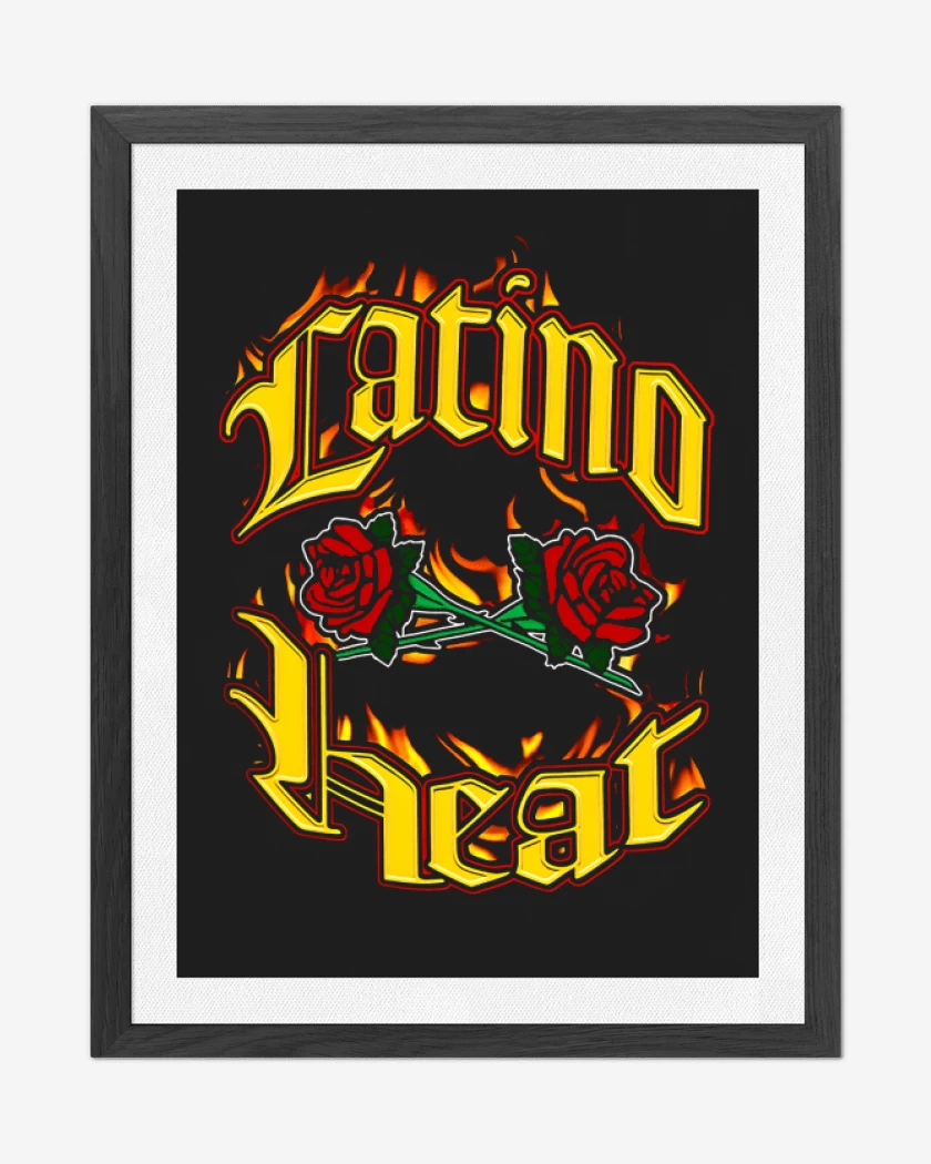 Cuadro decorativo Negro de Latino Heat