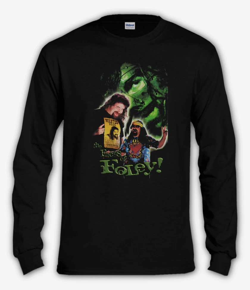 Polera manga larga Negro de The faces of Foley