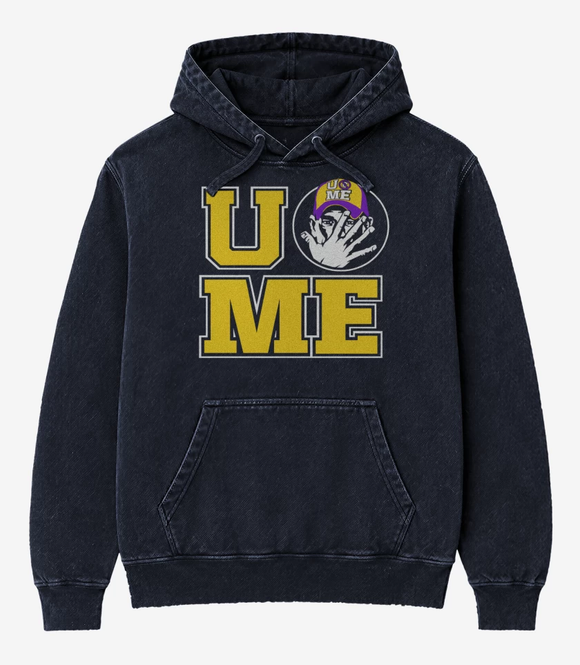 Poleron Canguro Acid Wash Azul Marino de U cant C me