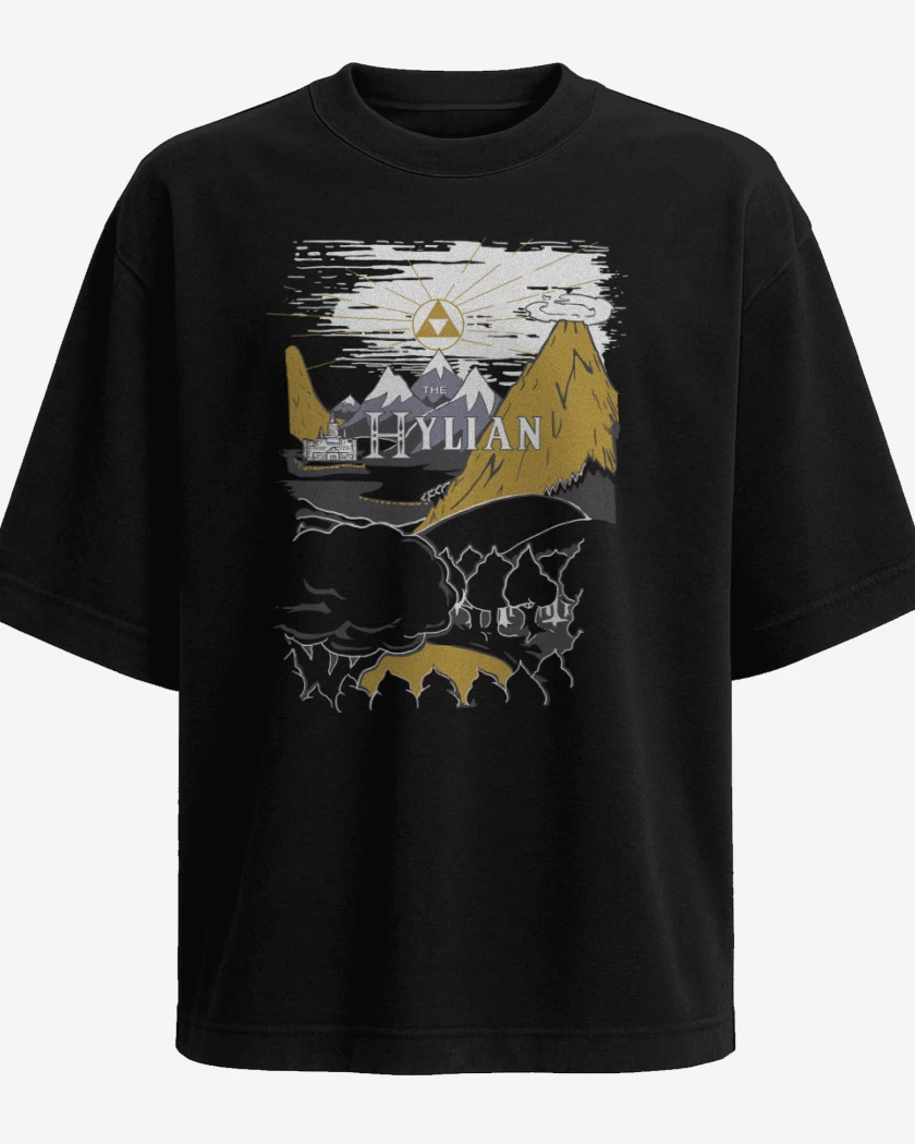 Polera Oversize Negro de The Hylian