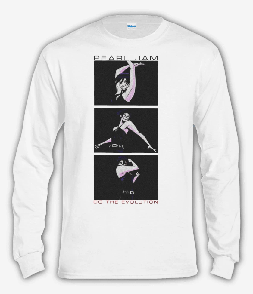 Polera manga larga Blanco de Pearl Jam Do the evolution