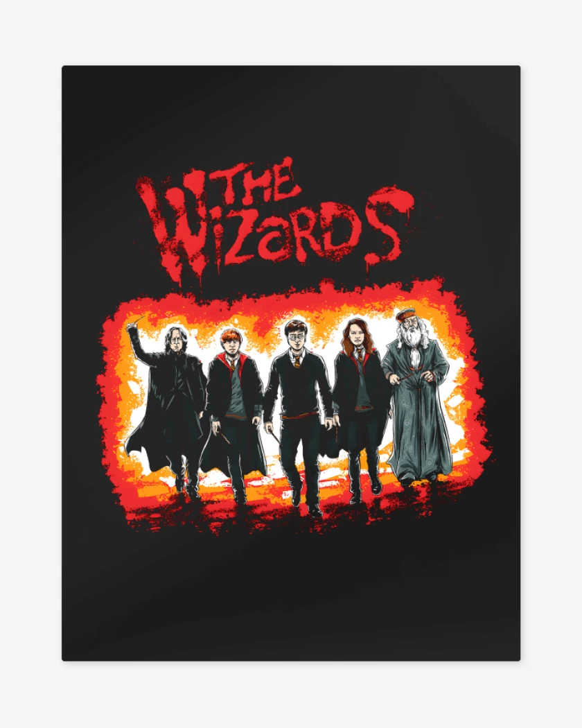 Print metalico Negro de The Wizards