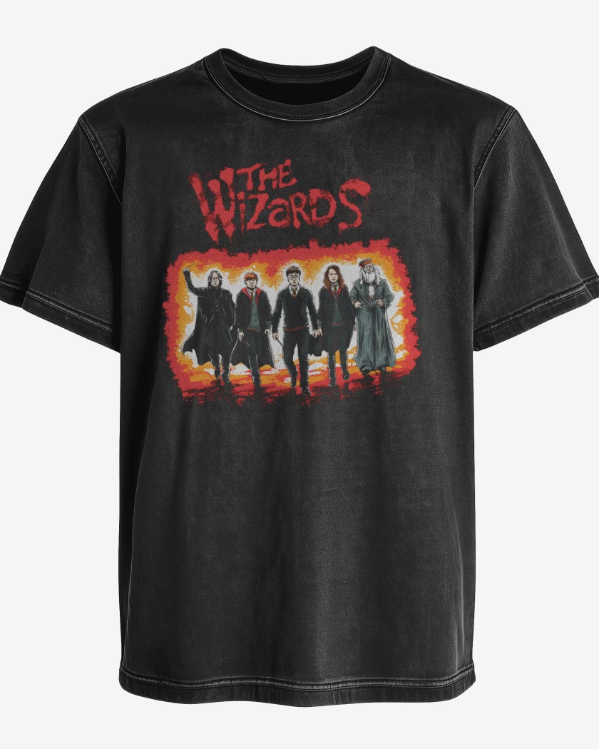 Polera desgastada The Wizards