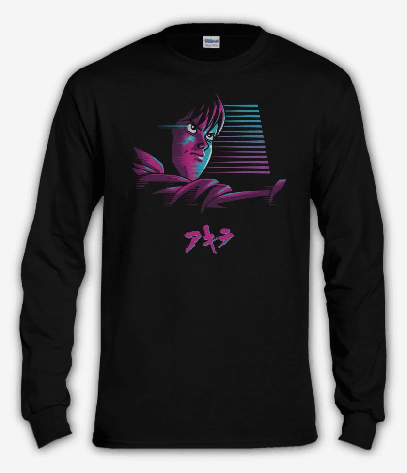 Polera manga larga Negro de Neo-Tokyo Raider