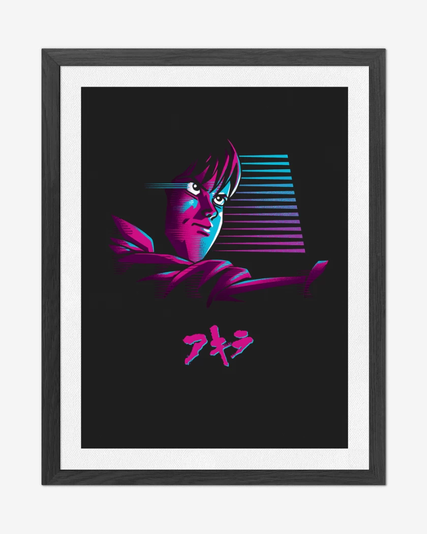 Cuadro decorativo Negro de Neo-Tokyo Raider
