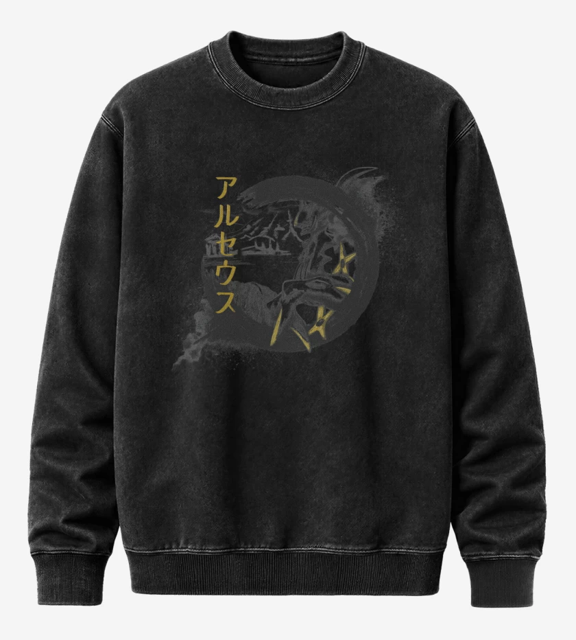 Poleron Polo Acid Wash Negro de Legendario Supremo