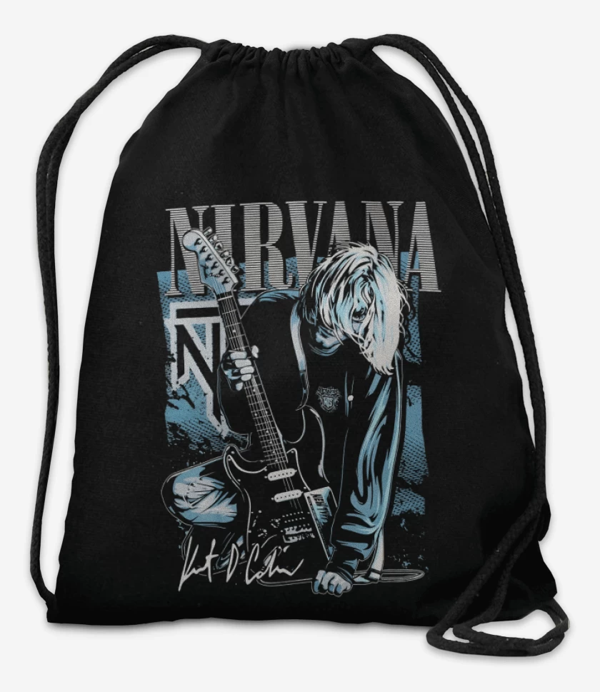 Mochila Negro de Nirvana KurtCo