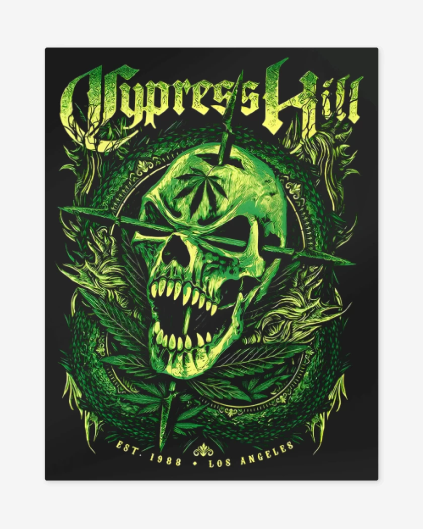 Print metalico Negro de Cypress Hill