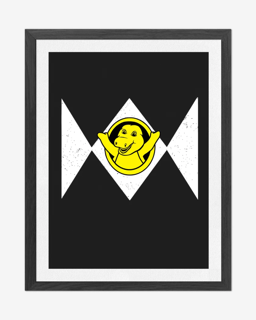 Cuadro decorativo Negro de Berney Morphin Power Ranger