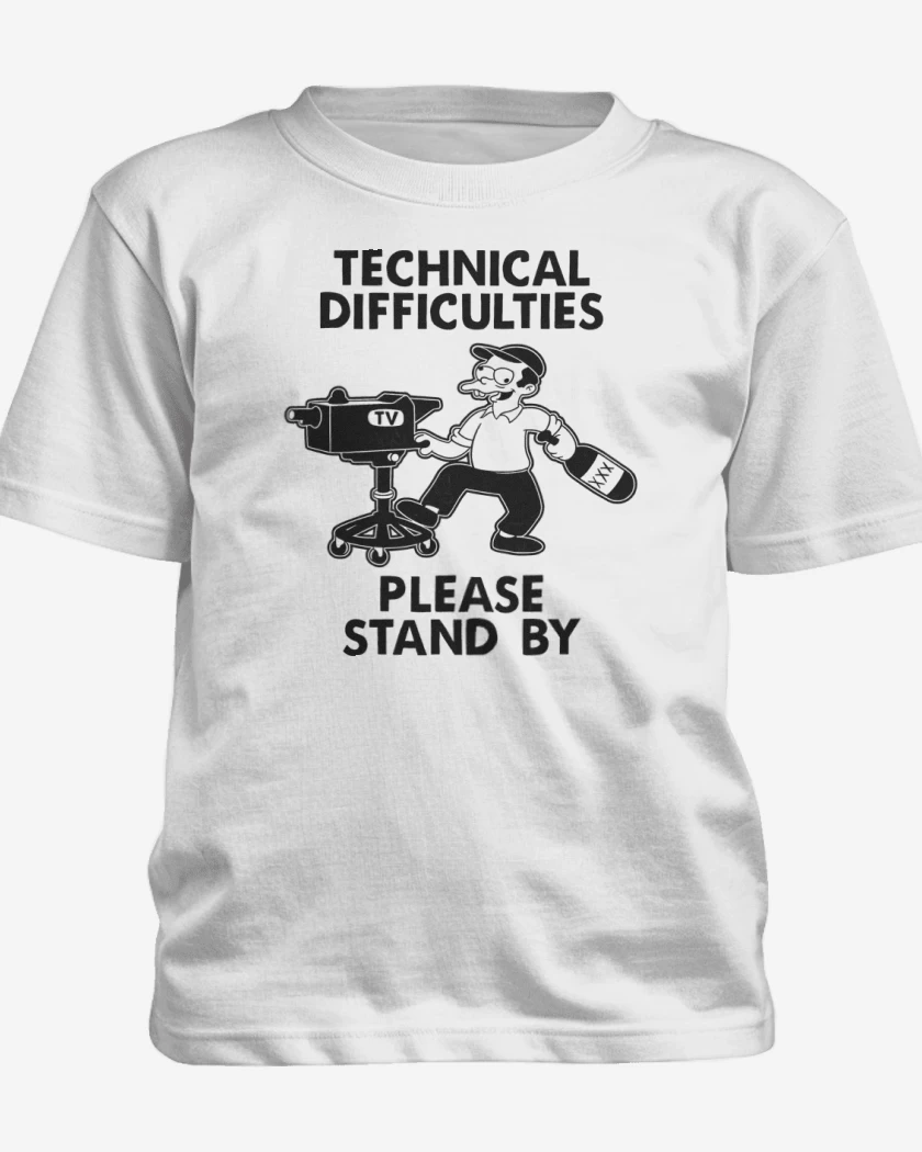 Polera de niño Blanco de Dificultades Técnicas