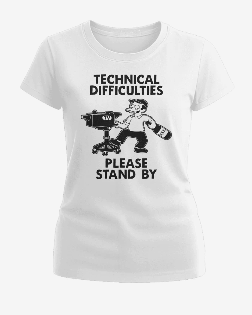 Polera de Mujer Blanco de Dificultades Técnicas