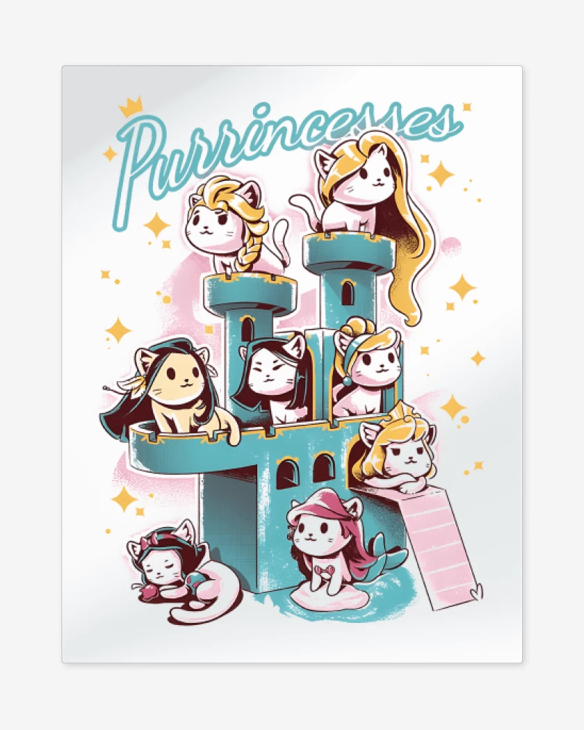 Print metalico Blanco de Purrincess 