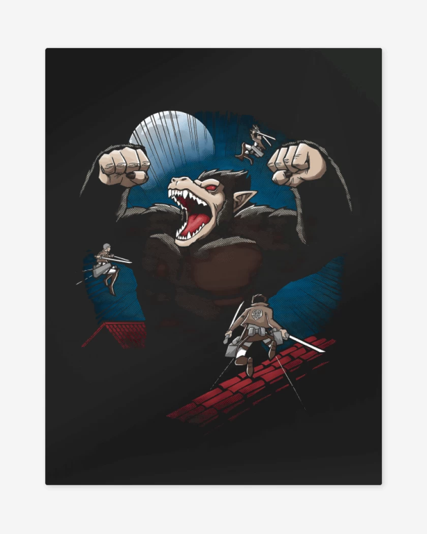 Print metalico Attack on Ozarus
