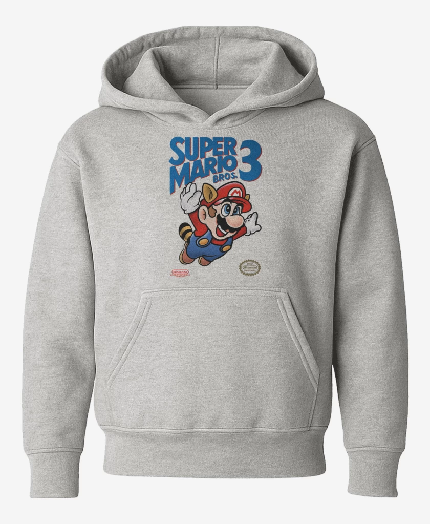 Poleron de niño Gris Melange de Super Bigote 3