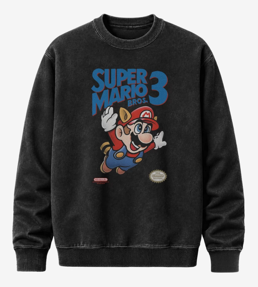 Poleron Polo Acid Wash Negro de Super Bigote 3