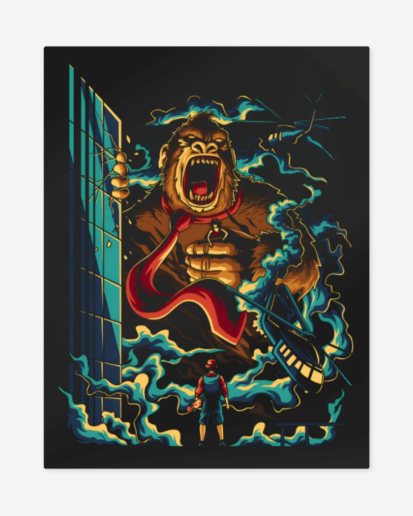 Print metalico Negro de D-Kong