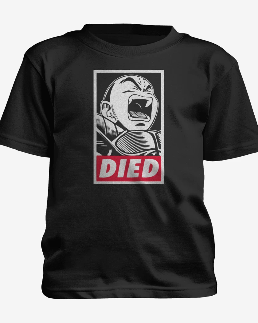 Polera de niño Negro de Krilin el Muerto